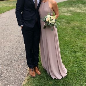 Jenny Yoo Kayla Dress in Wisteria Luxe Chiffon